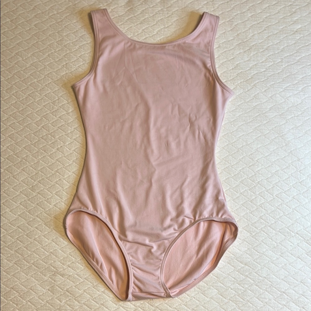Capezio Light Pink Sleeveless Bodysuit, women’s M